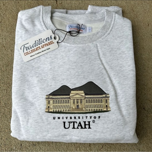 None Other - 🏈 University of Utah Embroidered Crewneck – BRAND NEW! 🏈